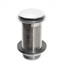 Выпуск (H70мм, D60мм/50мм сливная решётка/пробка тип-кнопка) латунный без перелива с контргайкой;