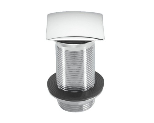 Выпуск (H90мм, D60мм сливная решётка, L60ммх60мм пробка тип-кнопка) латунный без перелива с контрг