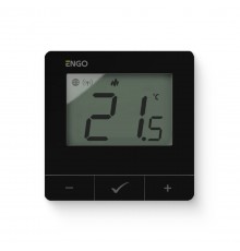 Умный терморегулятор ZigBee/868 МГц, 2хАА, черный