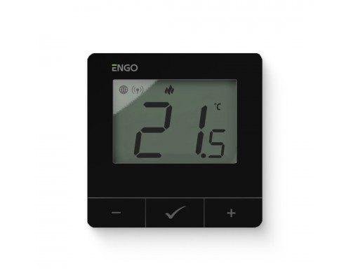 Умный терморегулятор ZigBee/868 МГц, 2хАА, черный