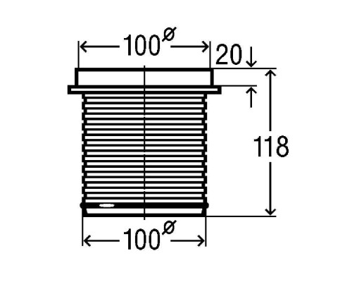 Элемент VIEGA регулировки трапов Advantix по высоте (от40 до 95 мм) с уплотнит. кольцом модель 4947