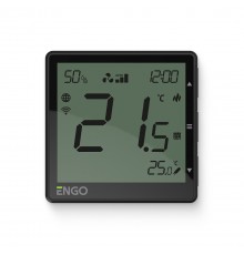 Термостат ENGO EFAN встраив., программ. с дисплеем, WiFi, с возм. регулировки скорости вентилятора,
