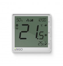 Термостат ENGO EFAN встраив., программ. с дисплеем, WiFi, с возм. регулировки скорости вентилятора,