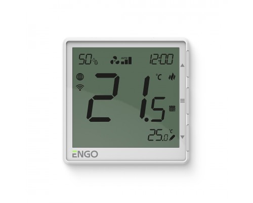 Термостат ENGO EFAN встраив., программ. с дисплеем, WiFi, с возм. регулировки скорости вентилятора,