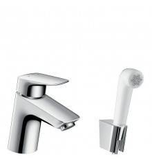 Смеситель для раковины HansGrohe HG Logis 70 с гигиеническим душем шланг 160 м хром