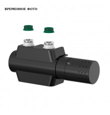 Узел нижнего подключения универсальный Simplex Design 1/2 НР(ш) х 3/4 EK для радиатора комплект черн