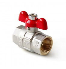 Кран шаровой полнопроходный ВВ 1 ручка бабочка
