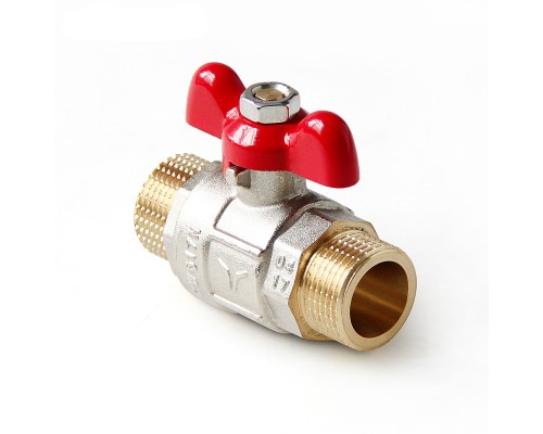 Кран шаровой полнопроходный НН 1 ручка бабочка