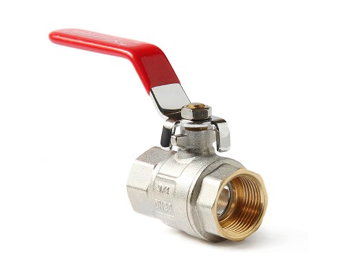 Кран шаровой полнопроходный ВВ 1 ручка рычаг