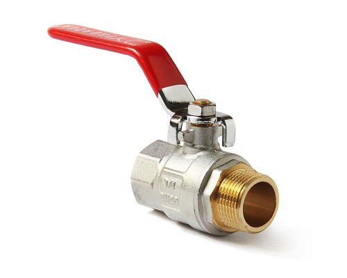 Кран шаровой полнопроходный НВ 1 ручка рычаг