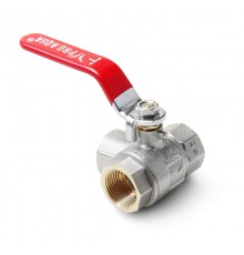 Кран шаровой полнопроходной трехходовой ТИП T ВВВ 1/2 ручка рычаг