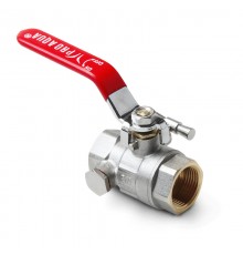 Кран шаровой полнопроходной с дренажом и воздухоотводчиком ВВ 1/2 ручка рычаг