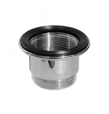 Удлинитель (L30мм, 1 1/4«мама»х1 1/4«папа») латунный для выпуска; цвет-хром