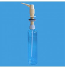 Диспенсер под столешницу для жидкого мыла с пластиковым носиком; цвет-бежевый