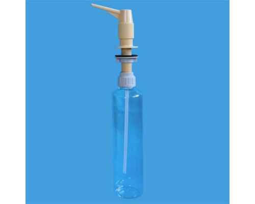 Диспенсер под столешницу для жидкого мыла с пластиковым носиком; цвет-бежевый