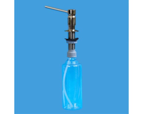 Диспенсер под столешницу для жидкого мыла с латунным носиком (дизайн MT102); цвет-полированный ник