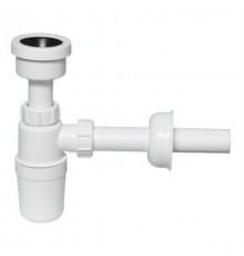 Сифон бутылочный (32ммх32мм) для писсуаров с приёмной воронкой (D44-53мм), отводной трубой (L215мм,