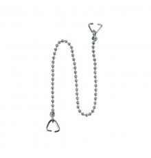 Цепочка (L450мм) латунная с треугольными держателями; цвет-хром