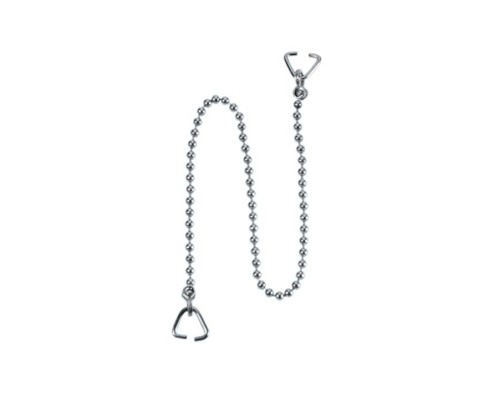 Цепочка (L450мм) латунная с треугольными держателями; цвет-хром