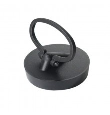 Пробка полимерная с круглым держателем под сливную решётку D60мм; цвет-чёрный