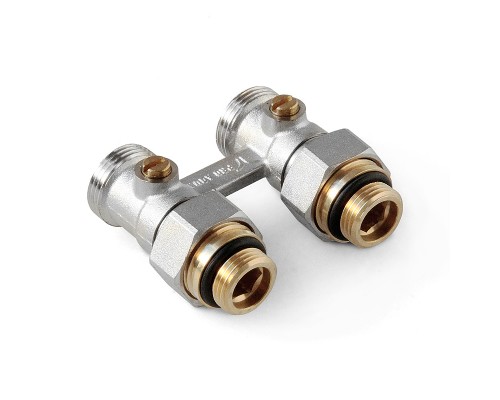 Узел нижнего подключения для 2-х труб. систем (с ниппелем) прямой 1/2