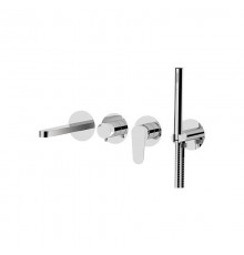 Смеситель для ванны готовый комплект скрытого монтажа (душевой набор и скрытая часть в комплекте) cl