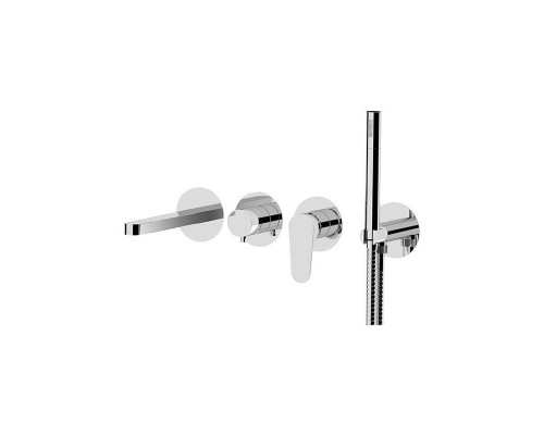 Смеситель для ванны готовый комплект скрытого монтажа (душевой набор и скрытая часть в комплекте) cl