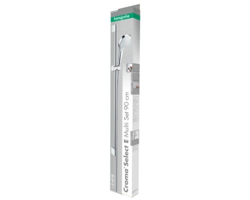 Душевой гарнитур HansGrohe HG Croma Select E Multi со штангой 90 см белый/хром
