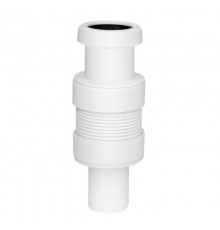 Труба гофрированная раздвижная (L132-182мм, D50мм); вход Дн=32мм, выход Ду=32мм (раструбное соединен