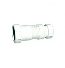 Труба гофрированная раздвижная (L128-177мм, D50мм); вход/выход компрессионный Ду=40мм/50мм