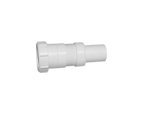 Труба гофрированная раздвижная (L151-200мм, D50мм); вход Дн=40мм, выход компрессионный Ду=50мм