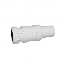 Труба McAlpine гофрированная раздвижная L147-196 мм, D50 мм; вход 40 мм, выход компрес. 40 мм