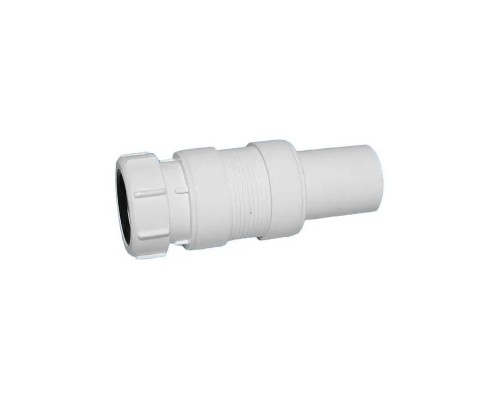 Труба McAlpine гофрированная раздвижная L147-196 мм, D50 мм; вход 40 мм, выход компрес. 40 мм