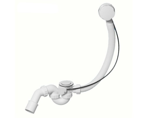 Слив-перелив McAlpine для ванны L575x1 1/2x40/50 мм, белый