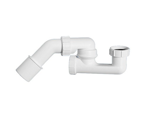 Сифон трубный Р/S-образный, поворотный, неразборный без выпуска ( 1 1/2х40мм, H66мм) с ревизией; вы