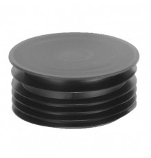 Заглушка Дн=110мм с манжетой; цвет-черный