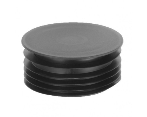 Заглушка Дн=110мм с манжетой; цвет-черный