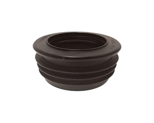 Переходник внутренний Дн=110ммхДу=75мм с манжетой; цвет-черный