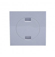 Насадка сливная (L150ммх150мм, пластик) с декоративной заглушкой и решёткой; цвет-белый. Для изделий