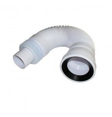 Труба гофрированная раздвижная (L464-974мм) для вентиляции канализации; вход раструбный Ду=110мм, вы