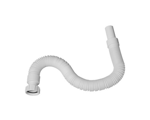 Труба гофрированная раздвижная (L750-2000мм, D40мм); вход 1 1/4«мама», выход Дн=32мм