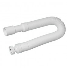 Труба гофрированная раздвижная (L750-2000мм, D50мм); вход 1 1/4«мама», выход Дн=40/50мм