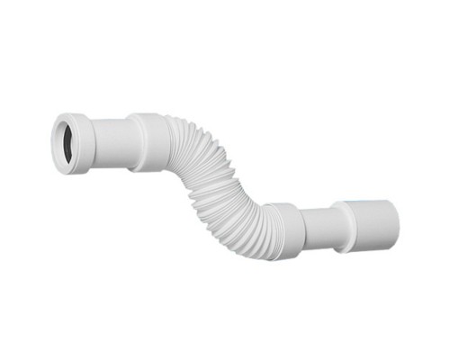 Труба гофрированная раздвижная (L274-330мм, D50мм); вход раструбный Ду=40мм, выход Дн=40/50мм