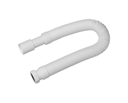 Труба гофрированная раздвижная (L680-2000мм, D50мм); вход компрессионный Ду=40мм, выход Дн=40/50мм