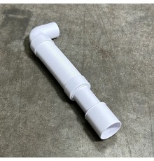 Труба гофрированная под углом 90° L=350-600 мм, вход 40 мм, выход 40/50 мм