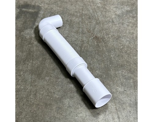 Труба гофрированная под углом 90° L=350-600 мм, вход 40 мм, выход 40/50 мм