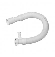 Труба гофрированная раздвижная (L750-2000мм, D50мм) с адаптером для слива бытовой техники; вход 1 1/