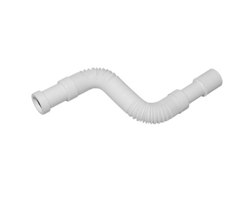 Труба гофрированная раздвижная (L420-1000мм, D50мм); вход раструбный Ду=40мм, выход Дн=40/50мм