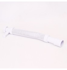 Труба гофрированная L=460-1000 мм, 50 мм с адапт. для слива быт.тех., вход 1 1/2, выход 40/50 мм