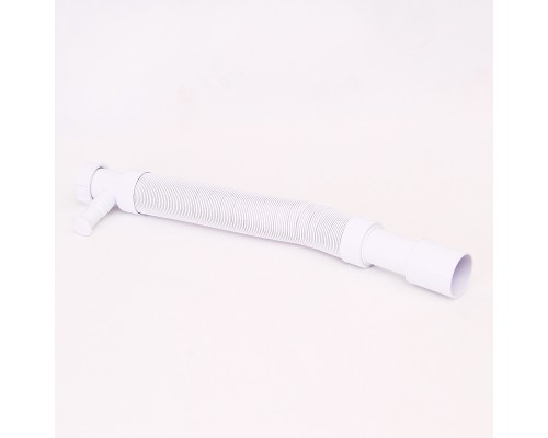 Труба гофрированная L=460-1000 мм, 50 мм с адапт. для слива быт.тех., вход 1 1/2, выход 40/50 мм